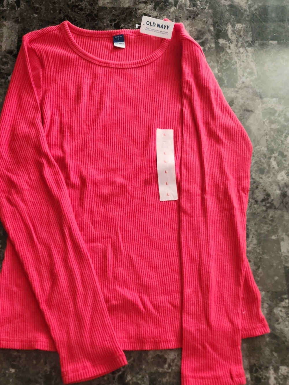 NEW Old Navy Ribbed Long-Sleeve Top